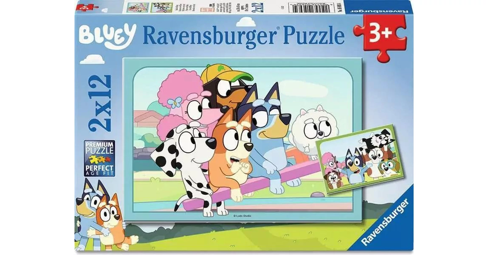 Ravensburger 05693 - Bluey - 2 x 12 db-os puzzle - Puzzle 2-15 db