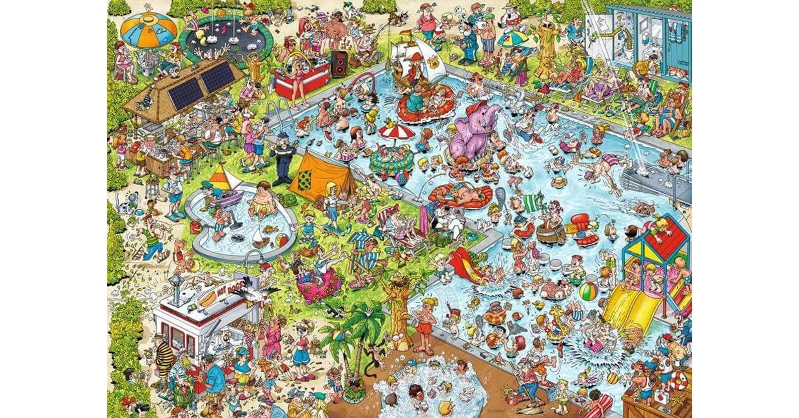 Ravensburger 17636 - Holiday Resort 3 - The Pool - 1000 db-os puzzle