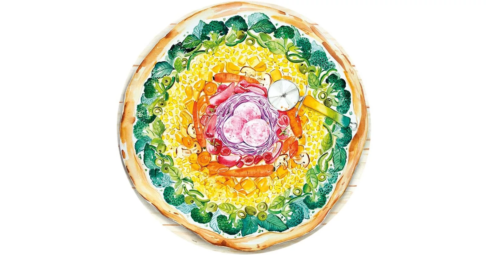 Ravensburger 17347 - Circle of Colors - Pizza - 500 db-os puzzle