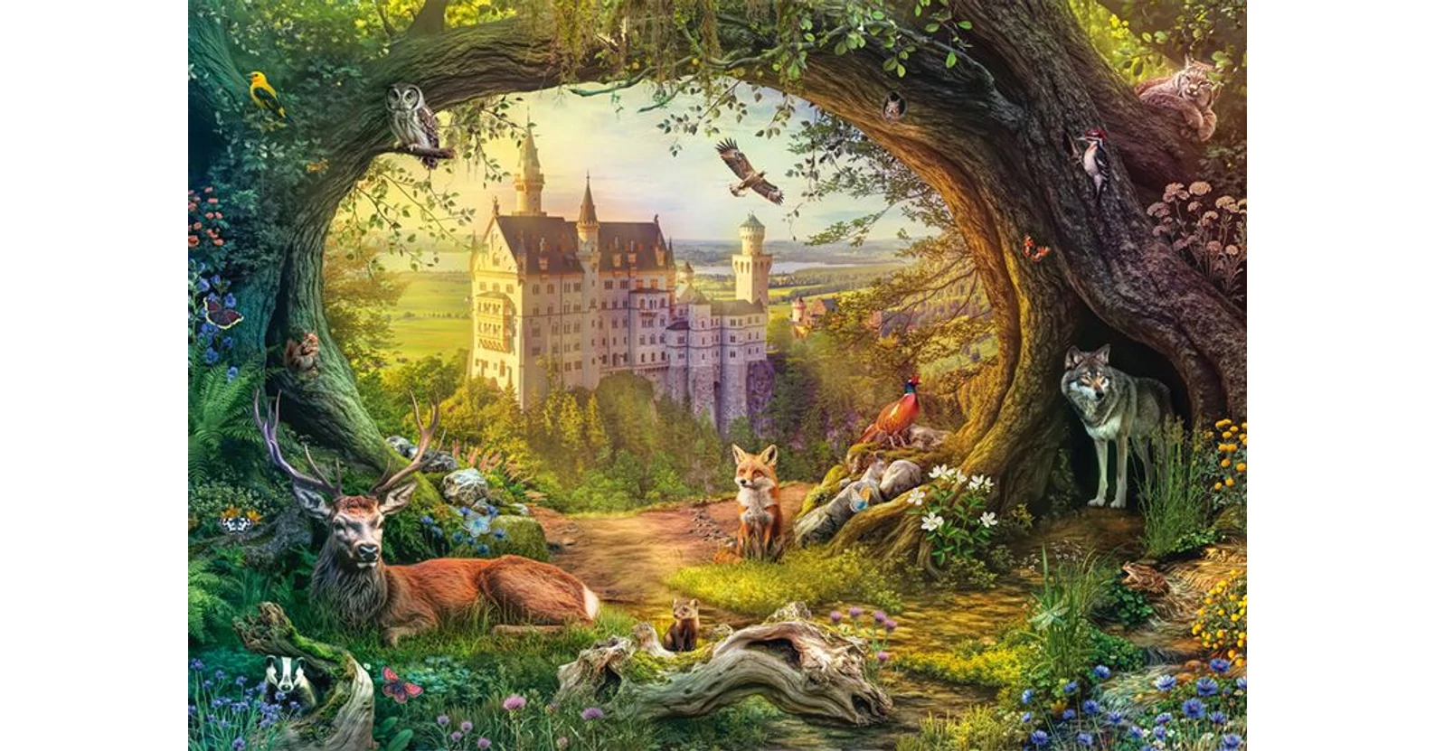 Schmidt Spiele 58038 Thomas Kinkade, Disney, Cinderella - Happily Ever After, Puzzle da 1000 pezzi