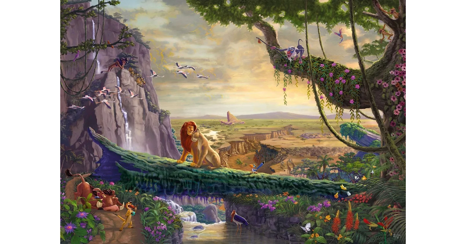 Schmidt Schmidt 57396 - Disney - The Lion King - Return to Pride Rock, Thomas Kinkade - 6000 db-os puzzle