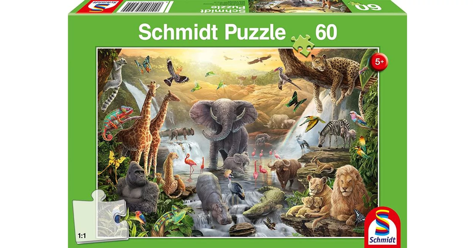 Schmidt 56454 - Animals in Africa - 60 db-os puzzle - Puzzle 31-60 db