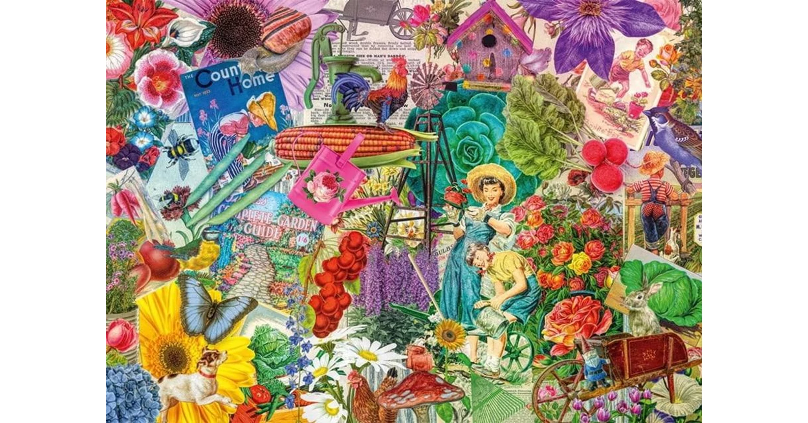 Puzzle Schmidt Spiele 57383 Happy Gardening, 1000 Elementów