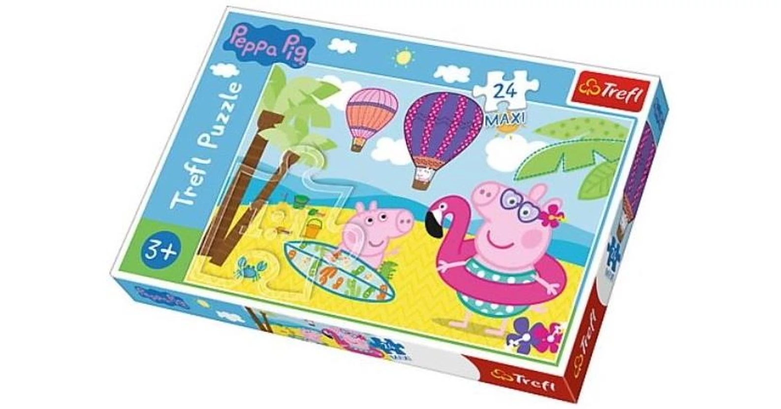 Trefl 14293 - Peppa malac - Nyaralás - 24 db-os Maxi puzzle - Puzzle 16 ...