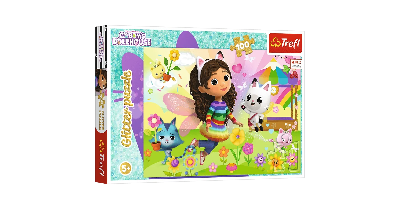 Trefl 14832 - Gabi babaháza - 100 db-os Csillám puzzle - Puzzle 100 db