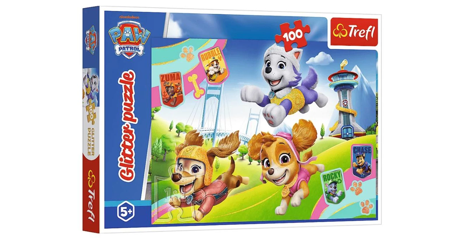 Trefl 14835 - Mancs őrjárat - 100 db-os Csillám puzzle - Puzzle 100 db
