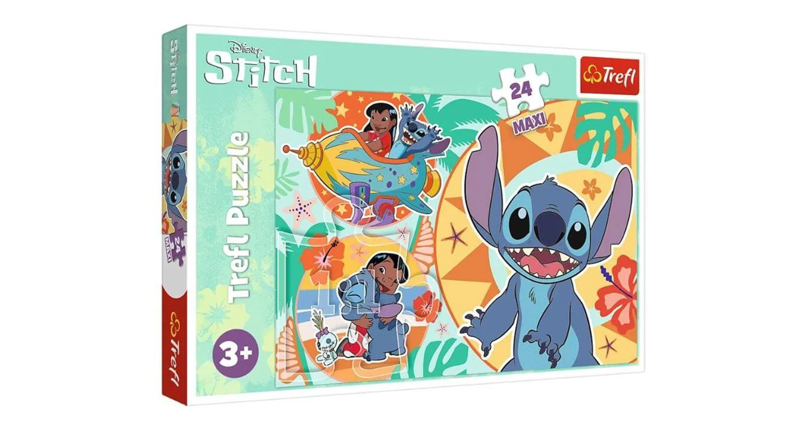 Trefl 14365 - Lilo és Stitch - Vakáció - 24 db-os Maxi puzzle - Puzzle ...