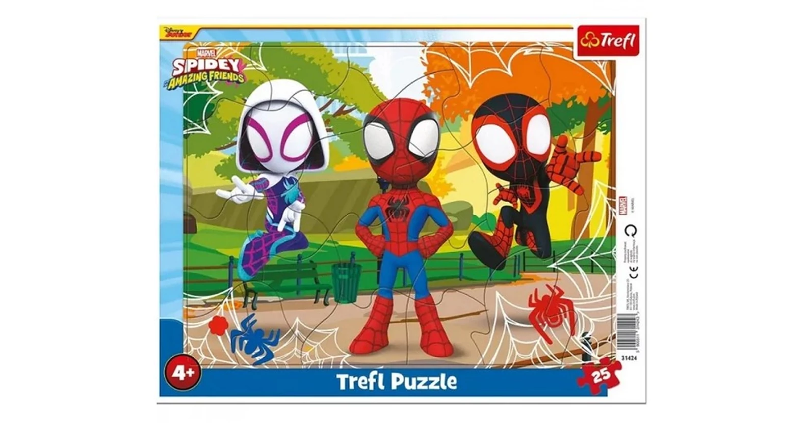 Trefl 31424 - Pókember - 25 db-os keretes puzzle - Puzzle 25-30 db