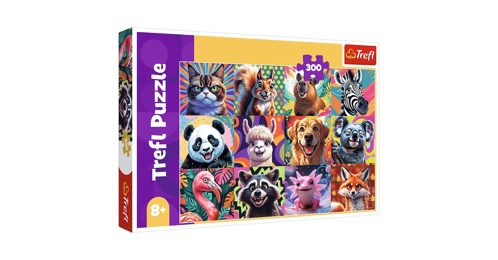 Trefl 23030 - Vicces állatportrék - 300 db-os puzzle - Puzzle 161-499 db