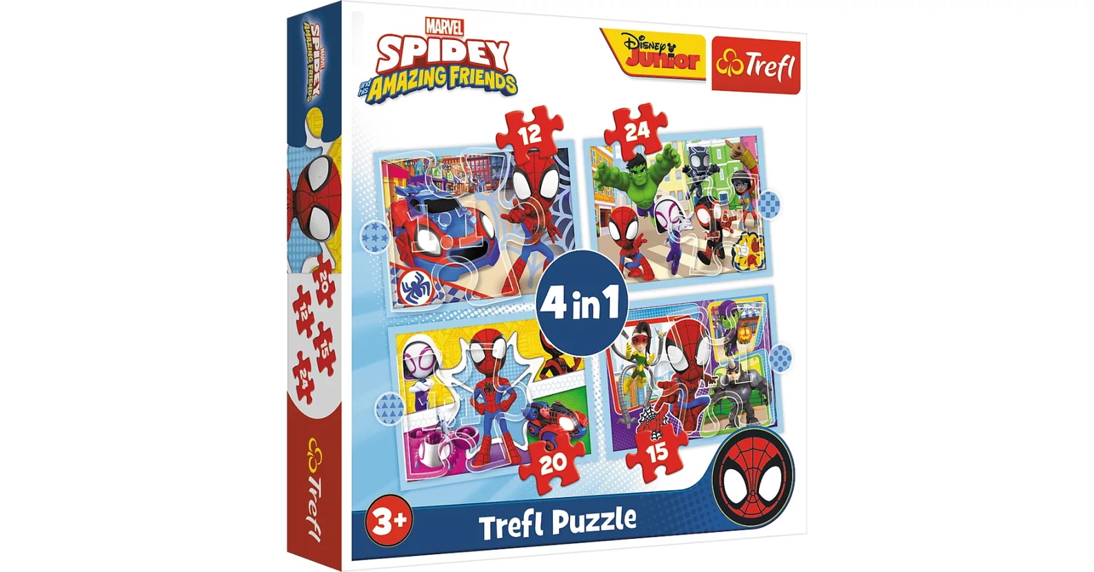 Trefl 34611 - Marvel - Spidey and his amazing friends - 4 az 1-ben ...