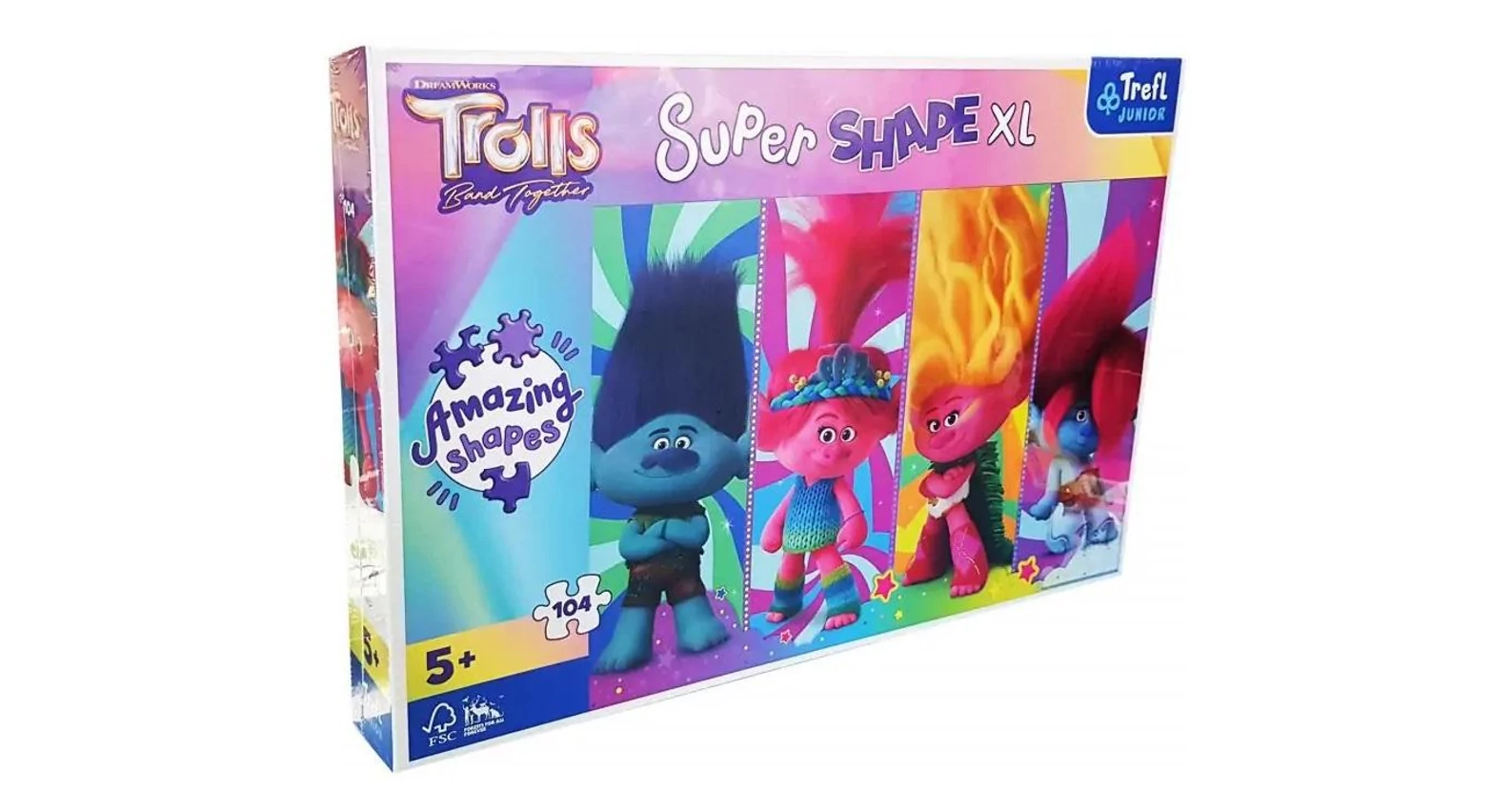 Trefl 50037 - Trollok - Super Shape XL 104 db-os puzzle - Puzzle 101-160 db