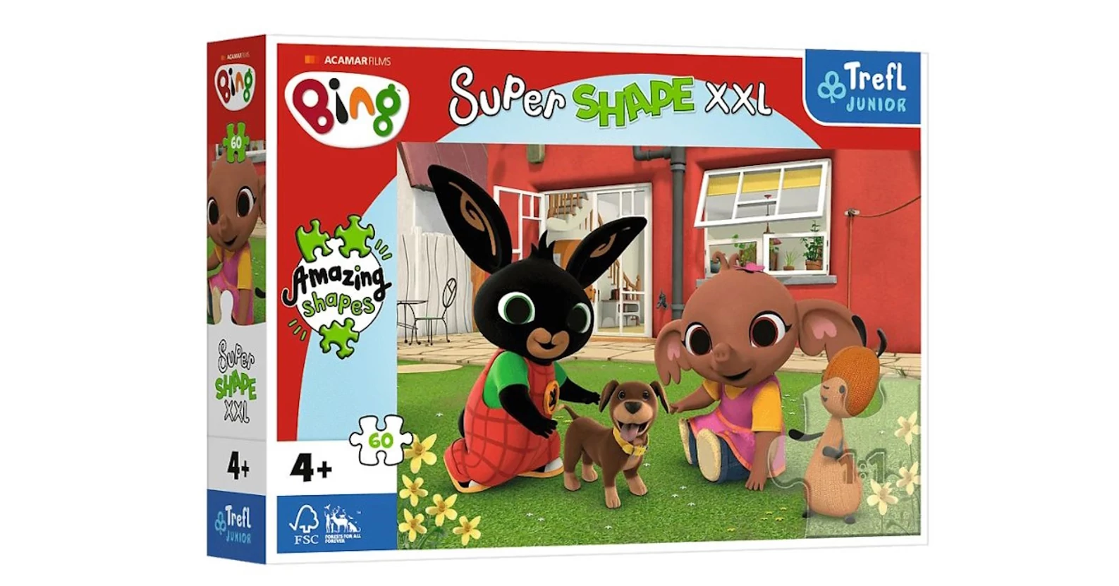 Trefl 50013 - Bing és barátai - Super Shape XXL puzzle - Puzzle 31-60 db