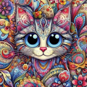Yazz 3892 - Big Eyed Cat - 1023 db-os puzzle