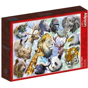 Alipson 50009 - Animal Heads - 500 db-os puzzle
