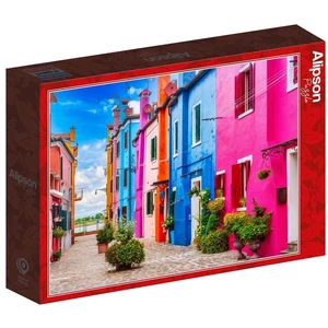 Alipson 50225 - Burano's Colourful Alleyway - 500 db-os puzzle