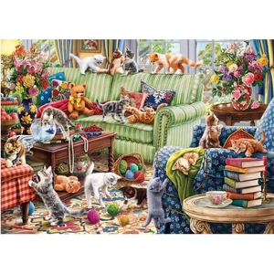 Anatolian 4575 - Kittens in the Living Room - 1500 db-os puzzle
