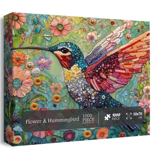 Bboldin Z-1521 - Flower & Hummingbird - 1000 db-os puzzle