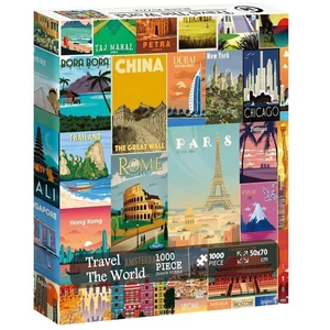 Bboldin Z-443 - Vintage World Travel Poster - 1000 db-os puzzle
