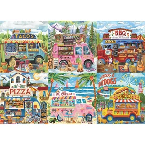 Bboldin Z-639 - Food Trucks - 1000 db-os puzzle