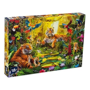 Black Sea  BS82112 - Tiger Family in the Jungle - 1000 db-os puzzle