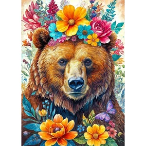 Black Sea  BS82402 - Among the Flowers - Bear - 500 db-os puzzle
