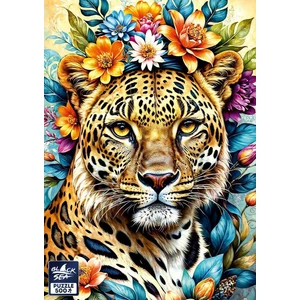 Black Sea BS82444 - Among the Flowers - Leopard - 500 db-os puzzle