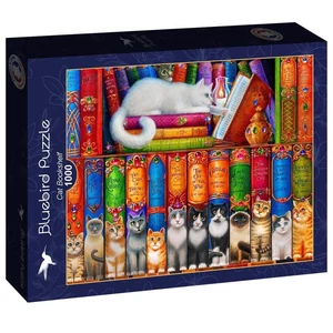 Bluebird 90217 - Cat Bookshelf - 1000 db-os puzzle