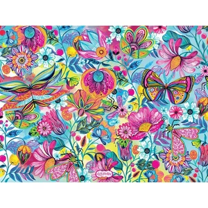 Bluebird 90793 - Fleurs et Papillons - 1000 db-os puzzle