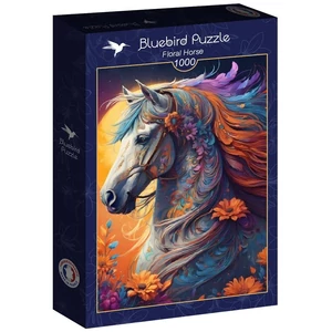 Bluebird 90931 - Floral Horse - 1000 db-os puzzle