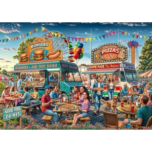 Bluebird  91002 - Food Trailer - 2000 db-os puzzle
