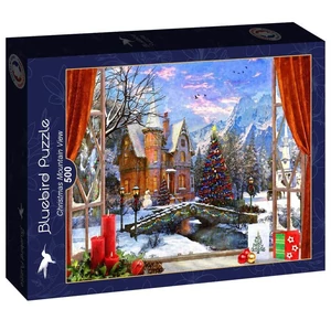 Bluebird 90674 - Christmas Mountain View - 500 db-os puzzle