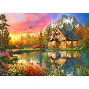 Bluebird 90678 - The Mountain Cabin - 500 db-os puzzle