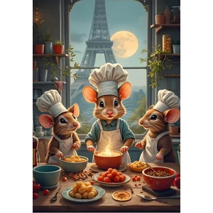 Bluebird 91008 - Little Chefs of Paris - 1000 db-os puzzle