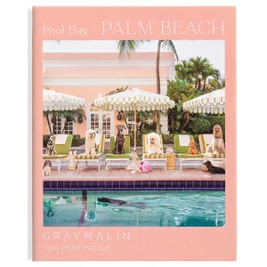 Galison 83814 - Pool Day Palm Beach, Gray Malin - 1000 db-os puzzle könyv alakú dobozban