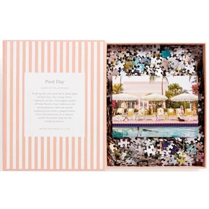 Galison 83814 - Pool Day Palm Beach, Gray Malin - 1000 db-os puzzle könyv alakú dobozban
