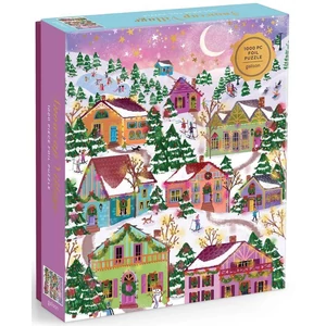Galison 86082 - Snowcap Village, Joy Laforme - 1000 db-os Fóliás puzzle