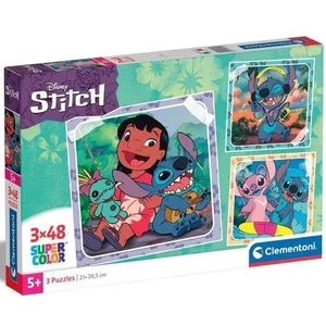 Clementoni 25321 - Stitch - 3 x 48 db-os puzzle