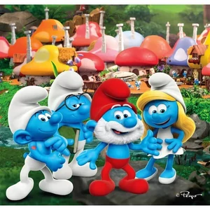 Clementoni 25792 - Hupikék törpikék - 3 x 48 db-os puzzle