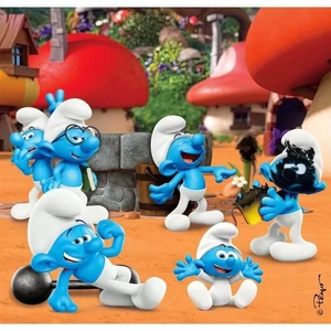 Clementoni 25792 - Hupikék törpikék - 3 x 48 db-os puzzle