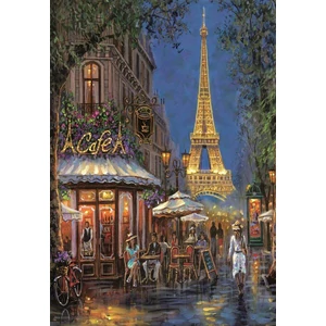 Clementoni 35577 - Éjszaka az Eiffel kávézóban - 500 db-os puzzle