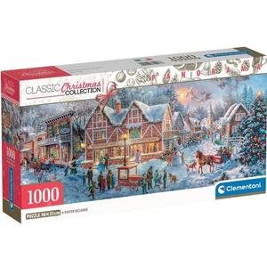 Clementoni 39927 - Karácsonyi készülődés - 1000 db-os Panoráma puzzle