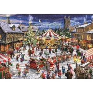Clementoni 81505 - Karácsonyi vásár - 1000 db-os puzzle