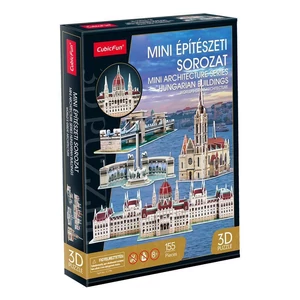 CubicFun C179 - Mini magyar épületek - 155 db-os 3D puzzle