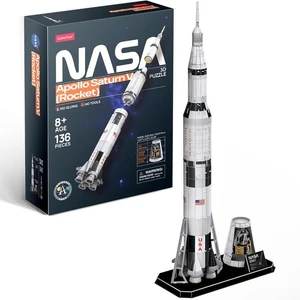 CubicFun DS1059 - NASA - Apollo Saturn V Rocket - 136 db-os 3D puzzle