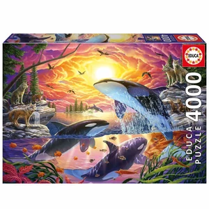 Educa 20259 - Orkák és farkasok - 4000 db-os puzzle