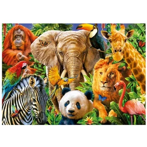 Educa 19550 - Vadállat kollázs - 500 db-os puzzle