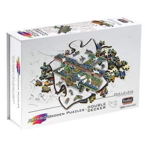 Eureka EUR34664 - Kétfedelű repülőgép - 112 db-os Rainbow Fa puzzle