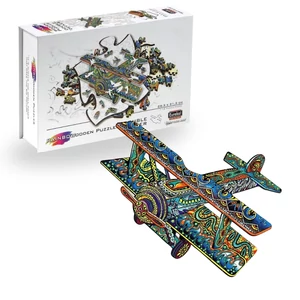 Eureka EUR34664 - Kétfedelű repülőgép - 112 db-os Rainbow Fa puzzle