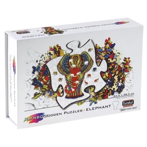 Eureka EUR34634 - Elefánt - 120 db-os Rainbow Fa puzzle