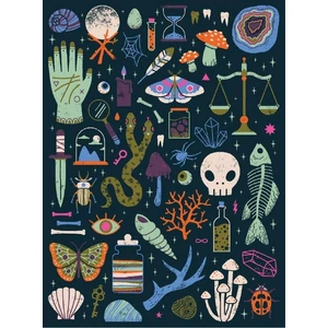 Galison 82534 - Occult and Curious - 1000 db-os Foszforeszkáló puzzle